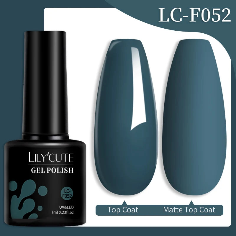 LILYCUTE 7ml Champagne Rose Gold Glitter Gel Nail Polish Colorful Sparking Long Lasting Manicure Soak Off Nails Art Gel Varnish