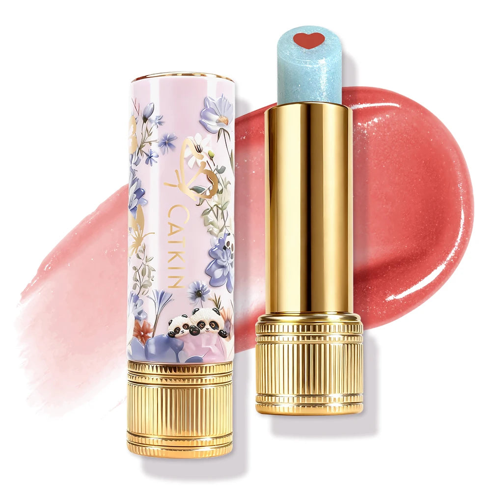 CATKIN Whiffle Dance Tinted Lip Balm 3 PCS Solid Lip Gloss Moisturizing Watery Colored jelly love Long-lasting