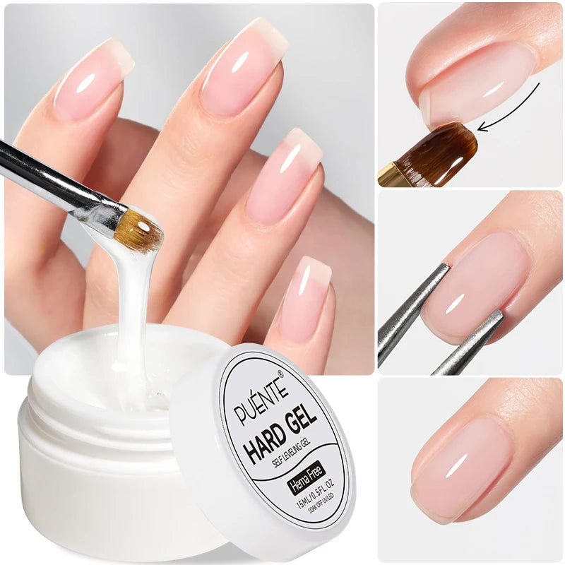 PUENTE 5ml Flower Fairy Gel Nail Polish Pink Blue Purple Natural Dried Flowers Gel For Nail Art Soak Off UV Varnish For Manicure