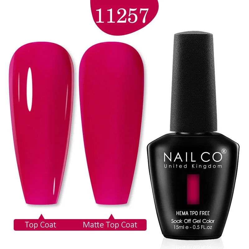 NailCO Pink Colors HEMA FREE Gel Nail Polish Nail Art Vernis Semi Permanent UV Lamp Gel Manicure for Nails Supplies Gel Polish