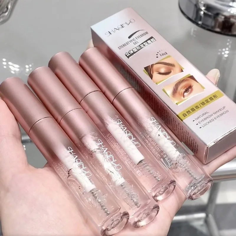 Eyebrow Styling Gel Transparent Liquid Pomade Eyebrow Styling Soap Wax Fixer with Brush for Eyebrows Cosmetic Makeup Eyebrow Gel