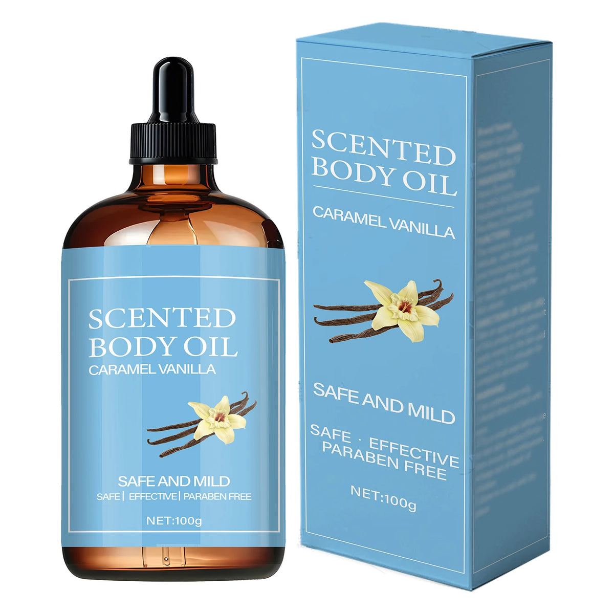 Fragrant Body Oil – Nourishing Formula with Coconut Oil & Ascorbic Acid, Helps Moisturize Dry, Flaky Skin and Support a Soft, Smooth & Hydrated Feel