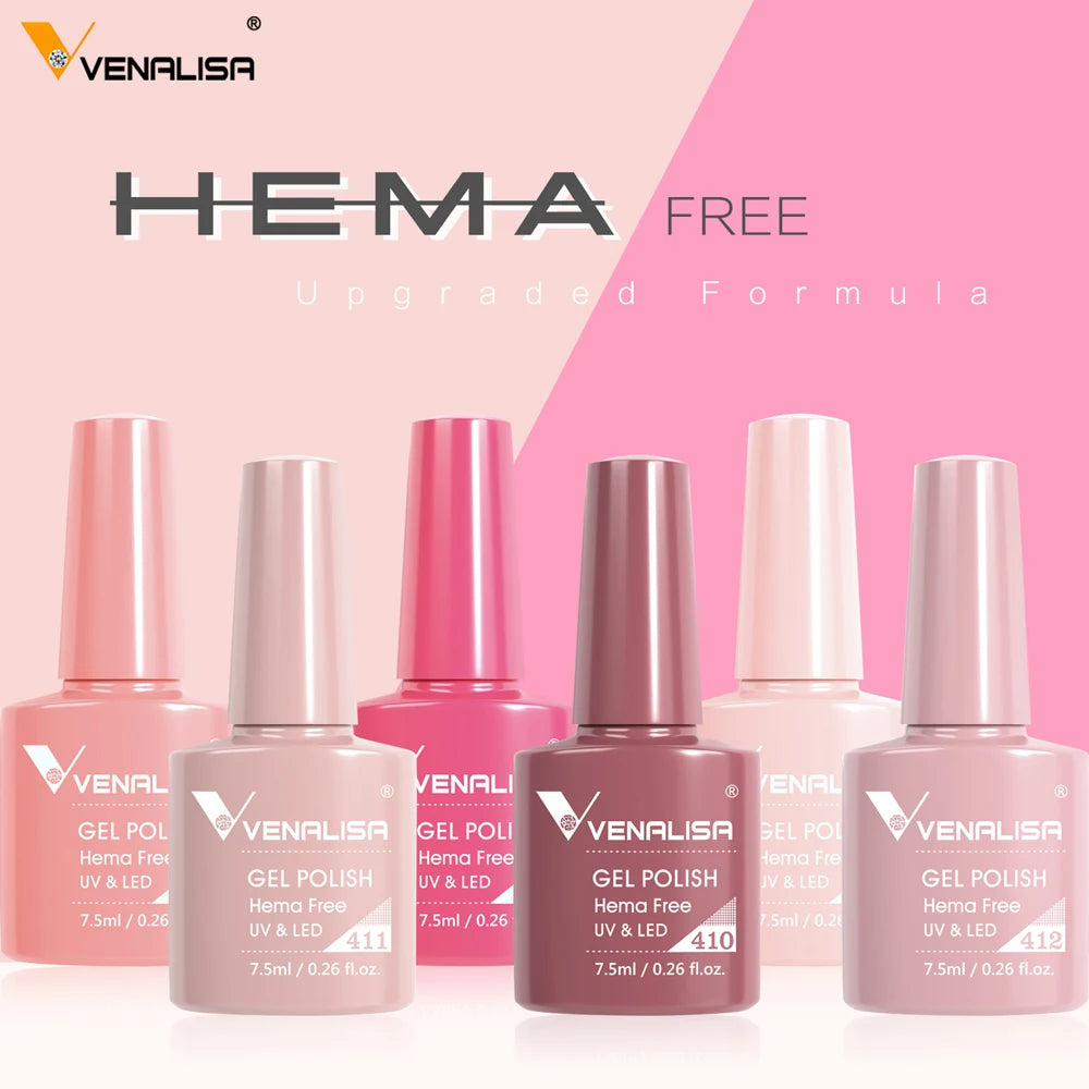 VENALISA Reinforce Thick Base Nail Gel Polish Tempered Nowipe Semi Permanent Gellack 7.5ml Soak off UV LED Organic Gel Varnish