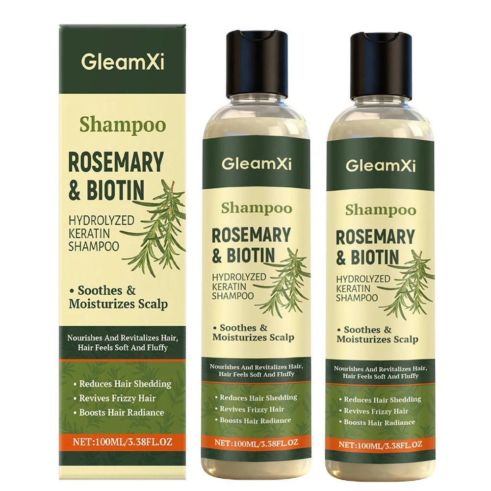 Rosemary Hair Regrowth Shampoo Thickening & Strengthening Shampoo with Hydrolyzed Keratin for Thinning Hair & Hair Loss