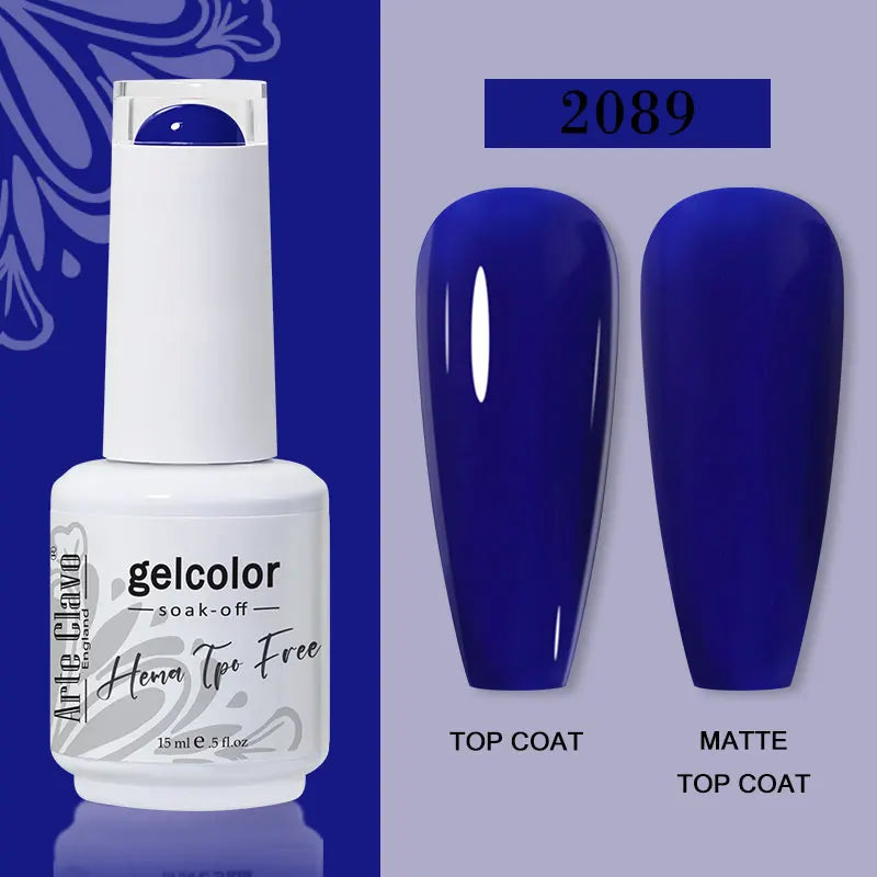 Arte Clavo 116Colors Gel Nail Polish 15ml Colorful Gel Semi Permanent Soak Off UV Gel Nail Art DIY Design Varnishe Nail Supplies