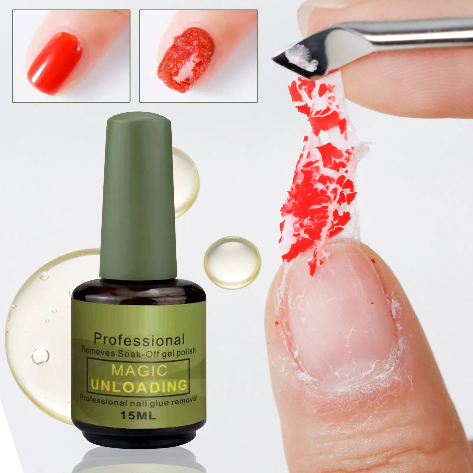 1Pcs 15ml Nail Gel Magic Remover Gel Soak Off Remover Nail Polish Delete Primer Acrylic Clean Degreaser Lacquer