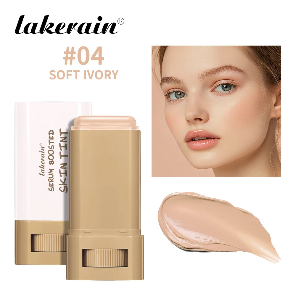 Eraser Foundation Stick Moisturizing Smooth High Coverage Silky Texture Travel-friendly Serum Boosted Skin Tint Solid Foundation
