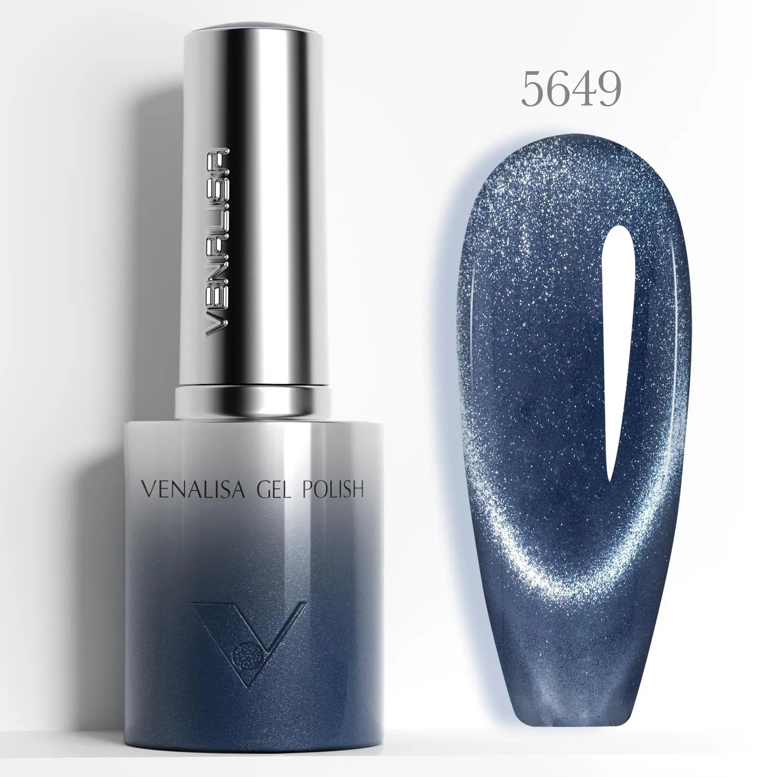 VENALISA 10ml Cat Eye Gel Nail Polish Ultra Sparkle Glitter Gel HEMA FREE TPO FREE Semi Permanent UV LED Soak Off Nail Manicure