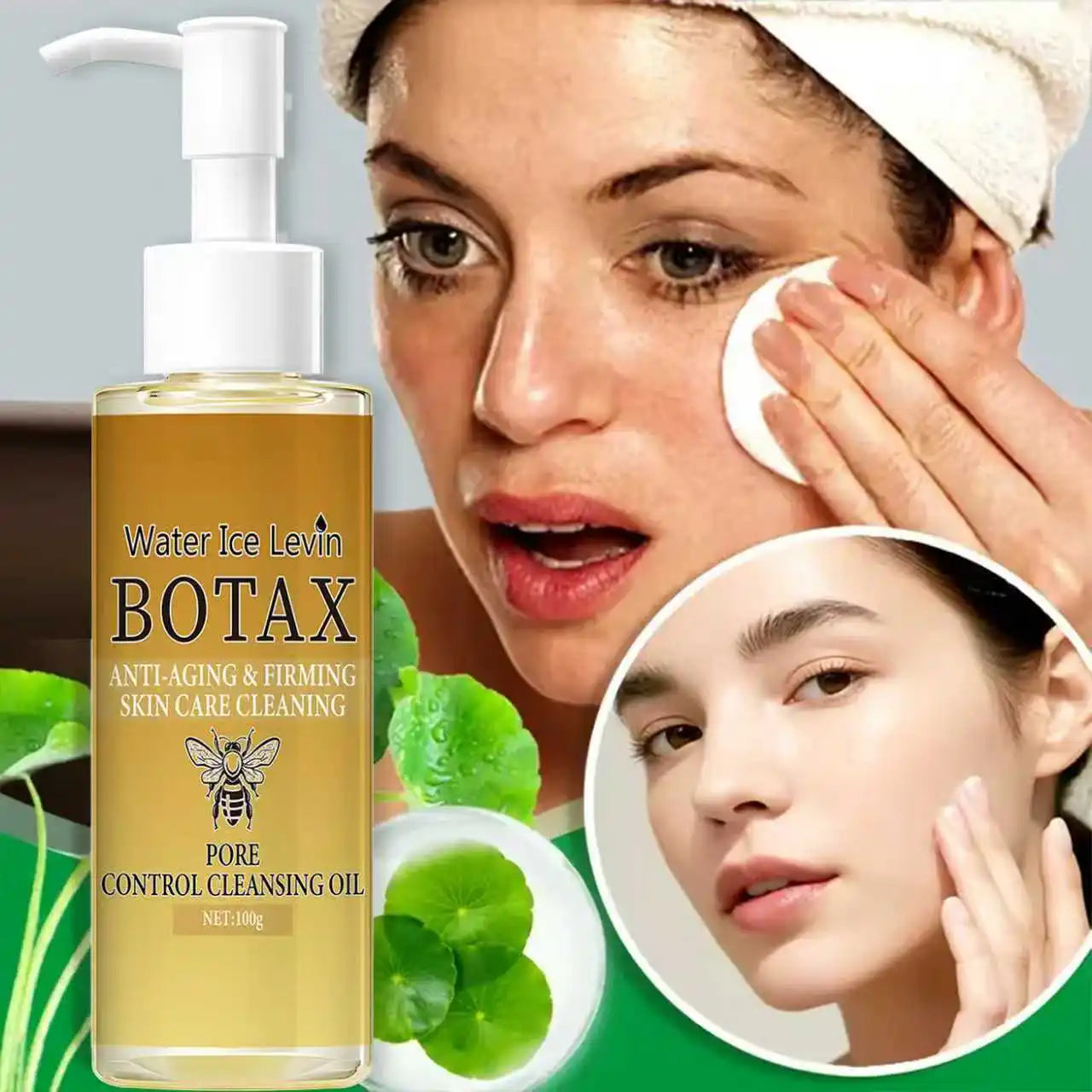 Cleansing Oil with Retinol & Bee Venom - Moisturizing & Protective Facial Cleanser with NMN for Elastic Skin