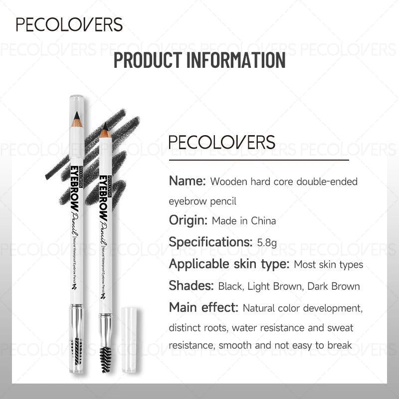 1PC 3-Color Waterproof Eyebrow Pencil - Long-Lasting Brow Dye Tint Pen, Brow Makeup Cosmetics