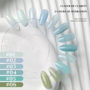 MN 12ML Summer Nails Mambo Series Jelly Gel Nail Polish Blue Gel Blue Nails Green Nails Pink Nails Spring Nails Nail Supplies