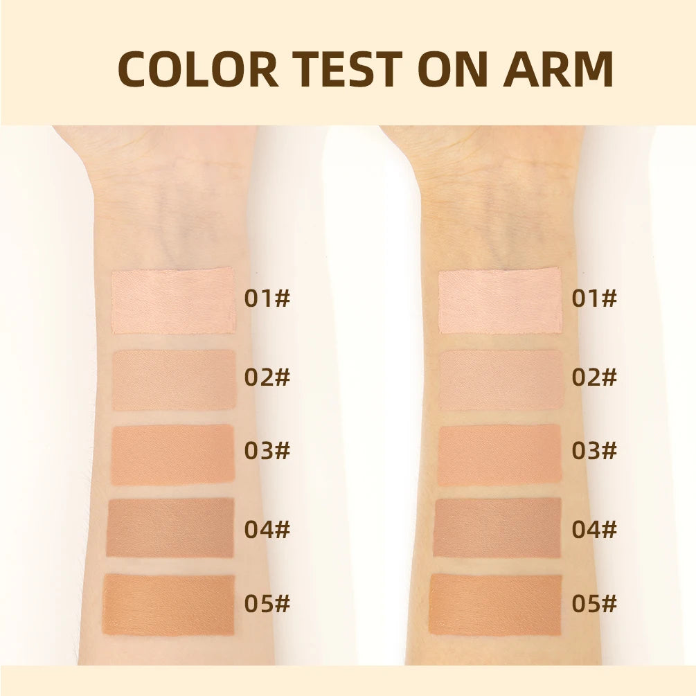 QIBEST Face Base Foundation Cream Primer Hydrating Waterproof Liquid Concealer Full Coverage Lasting Invisible Pore Face Makeup