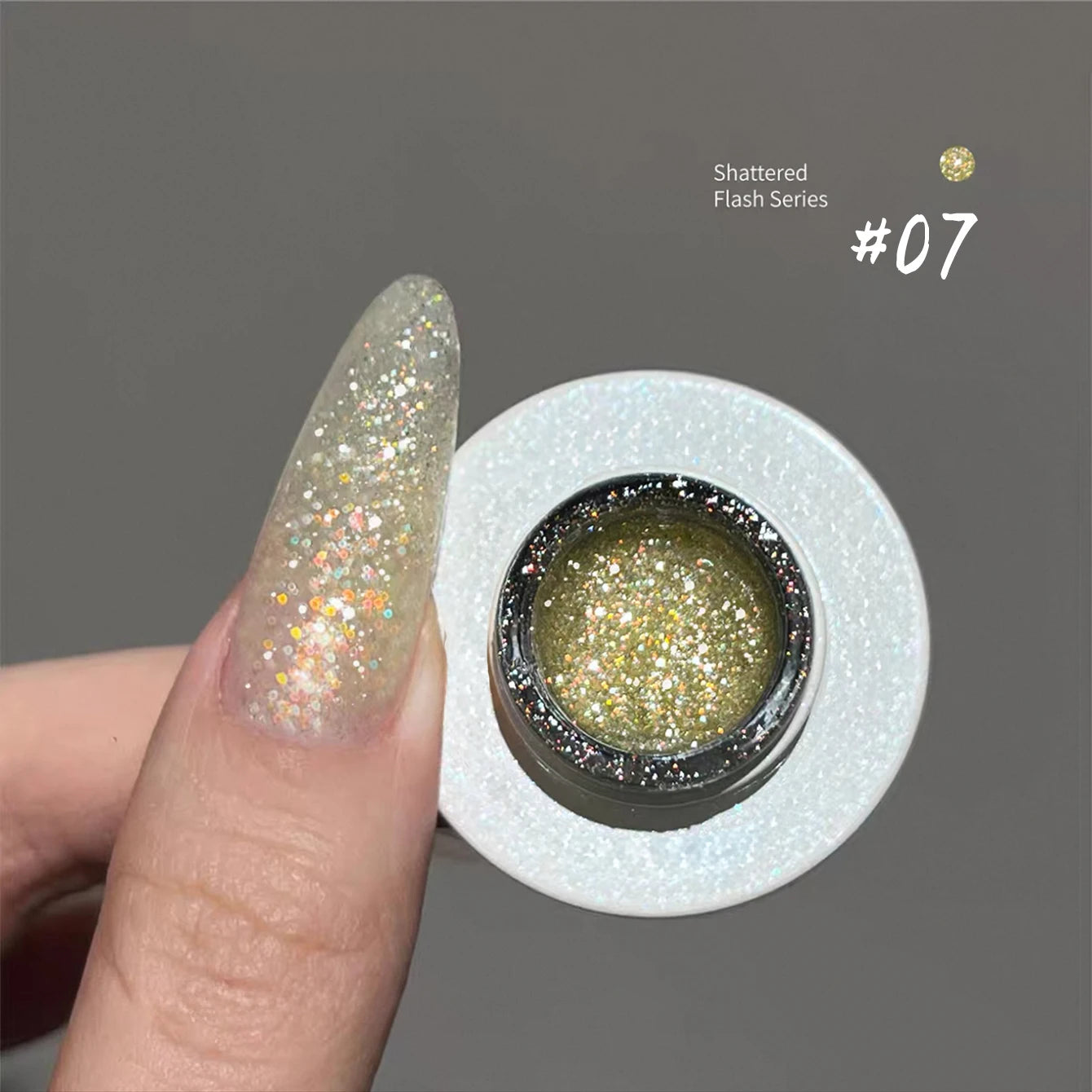 MIANEL 12ML Rock Sugar Crushed Diamond Gel Nail Polish Pink Glitter Nail Polish Top Selling Pink Nails Summer Nails 1-12pcs