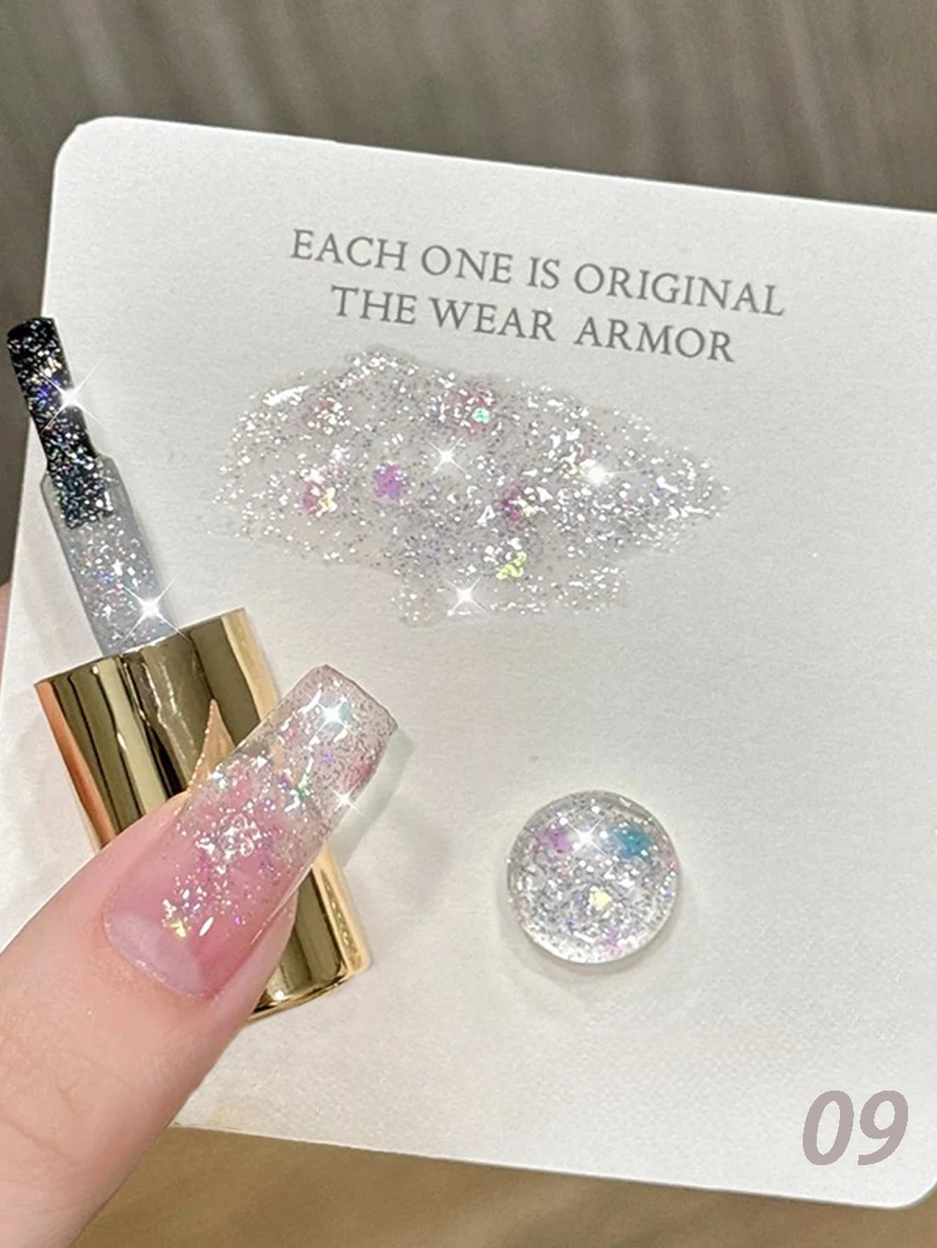 MIANEL 12ML Rock Sugar Crushed Diamond Gel Nail Polish Pink Glitter Nail Polish Top Selling Pink Nails Summer Nails 1-12pcs