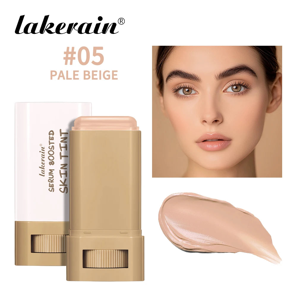Eraser Foundation Stick Moisturizing Smooth High Coverage Silky Texture Travel-friendly Serum Boosted Skin Tint Solid Foundation