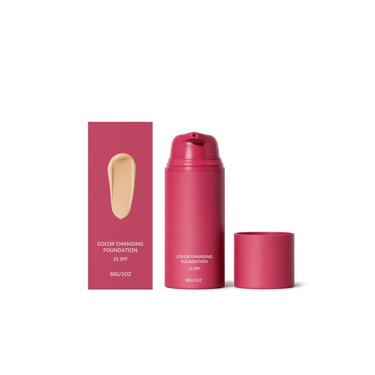 Color Changing Foundation Adaptive Skin Tone Lasting Lightweight Deep Hydrating Moisturizing Natural Finish Liquid Makeup Pre
