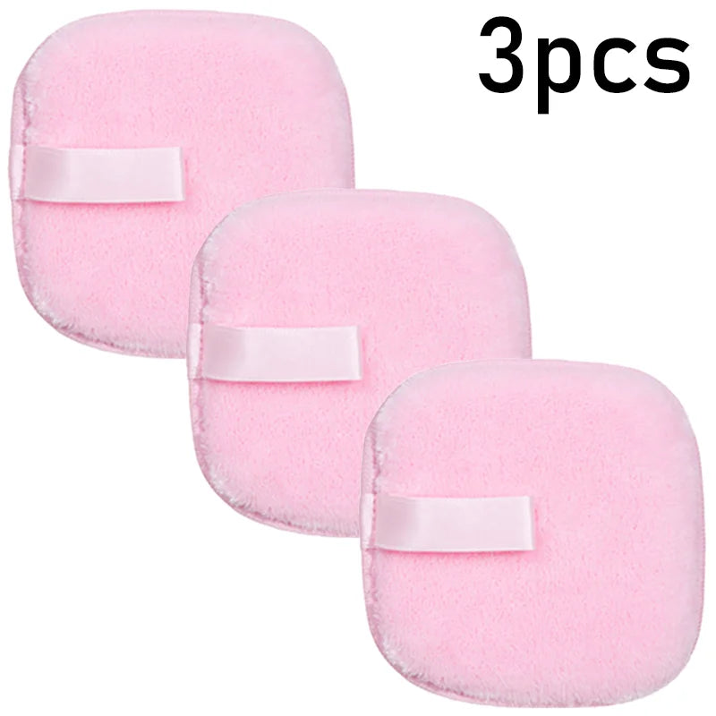 1/3pcs Reusable Discs Makeup Remover Wipe Cotton Pads Microfiber Makeup Face Towel Cloth Washable Sponge Skin Care Cleaning Puff