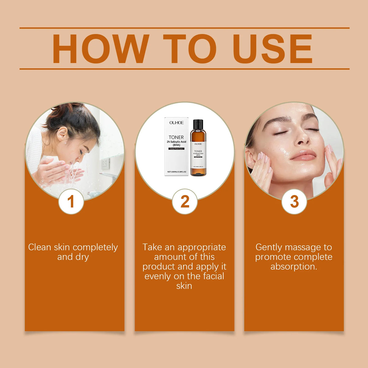 Salicylic Acid Pore Toning Lotion for Oily Clear Skin Exfoliates Gently Unclogs Pores Hydrates Without Drying 100ml Non Drying