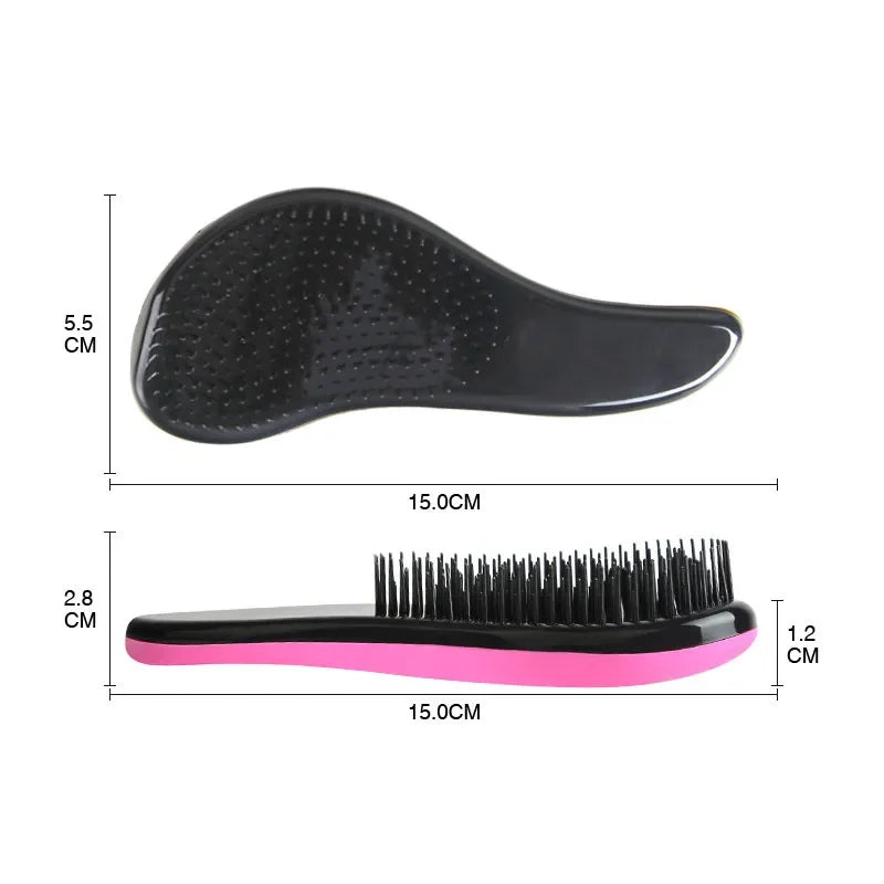 Baby Kids and Women Detangling Hair Brush Combs Salon Gentle Anti-static Brush Tangle Wet Dry Bristles Handle Tangle Curly