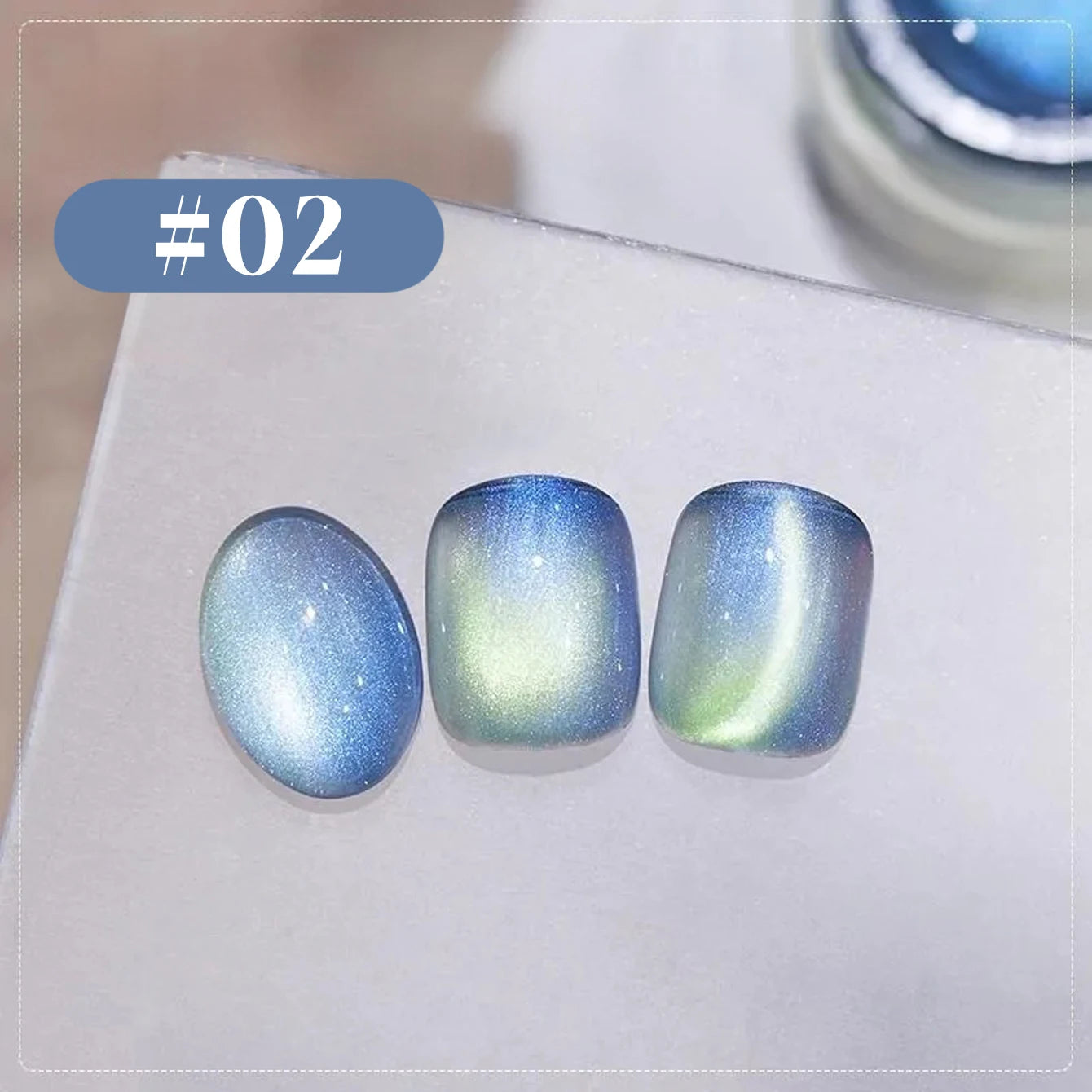 MIANEL 12ML Summer Nails Northern Lights Glass Bead Magnet Cat Eye Gel Nail Polish Nail Art Blue Nails Pink Nails 1-6pcs
