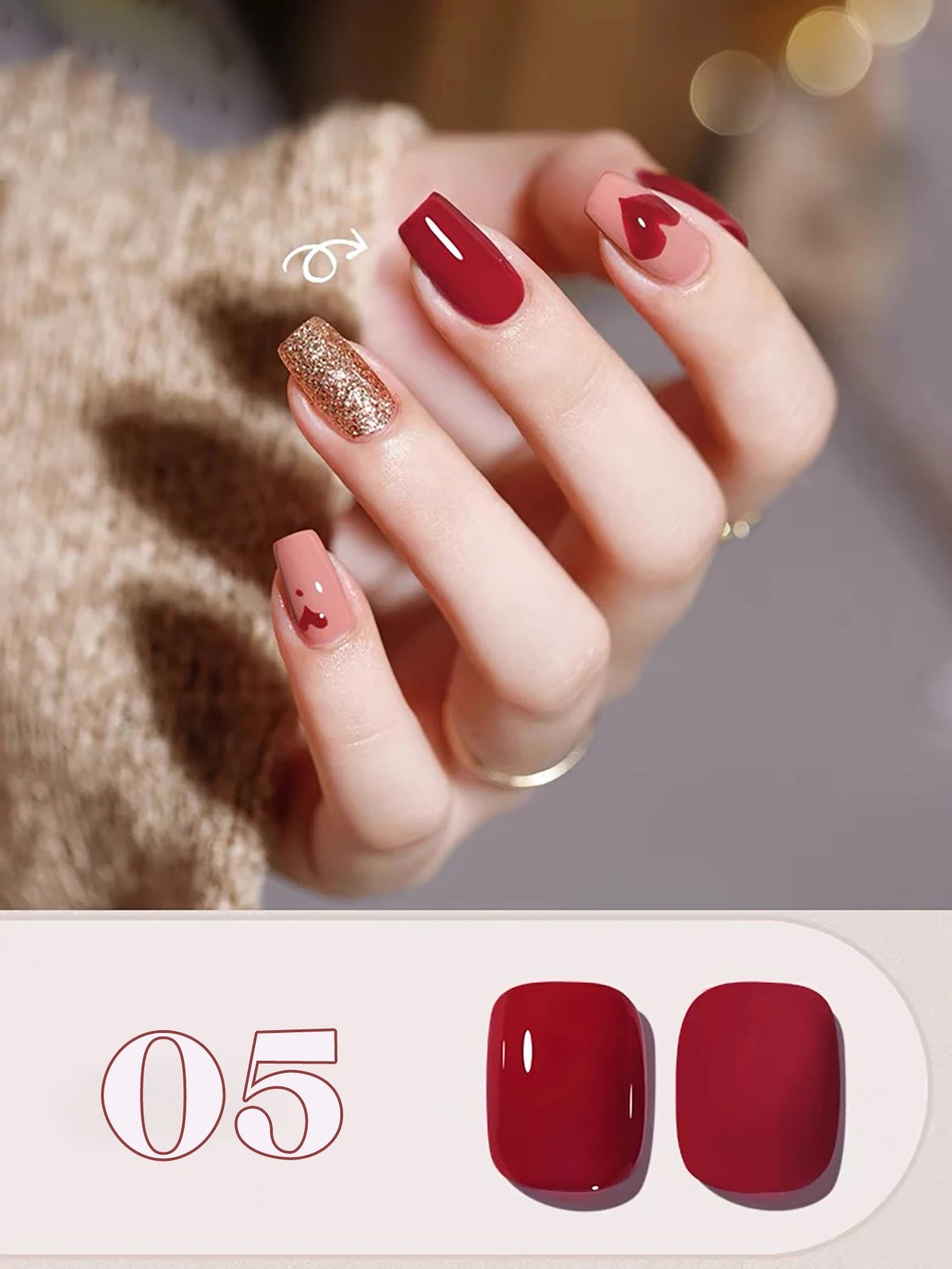 MN 1-12pcs 12ML Winter Popular Gel Nail Polish 2026 Whitening Dark Brown Wine Red Nails Nail Salon Red Nails Valentine Day Nails