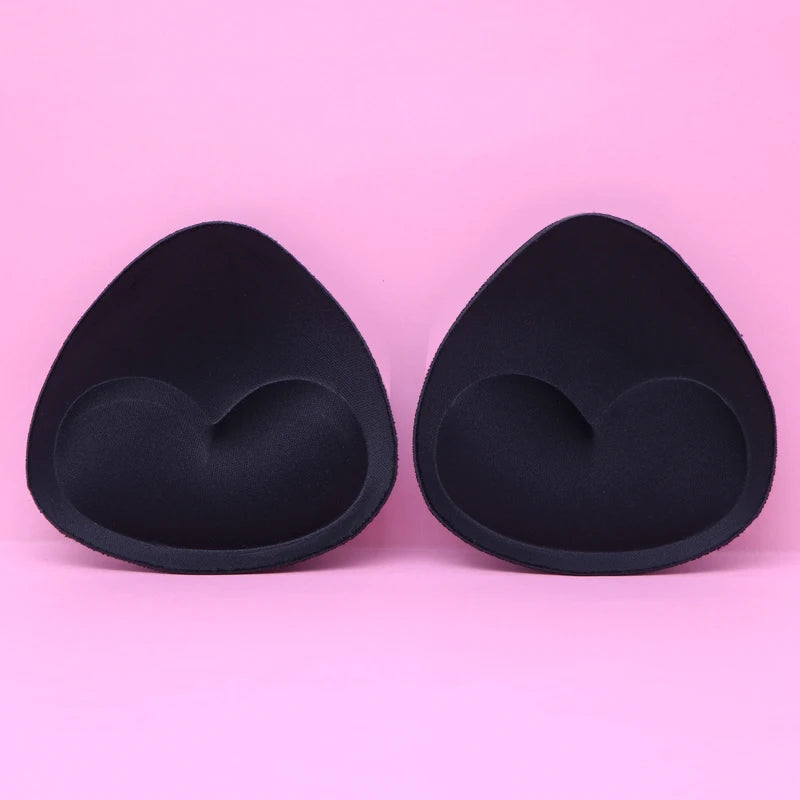 1Pair Sponge Push Up Bra Pads Set for Women Invisible Insert Swimsuit Bikini Breast Enhancers Chest Cup Pads Accessories