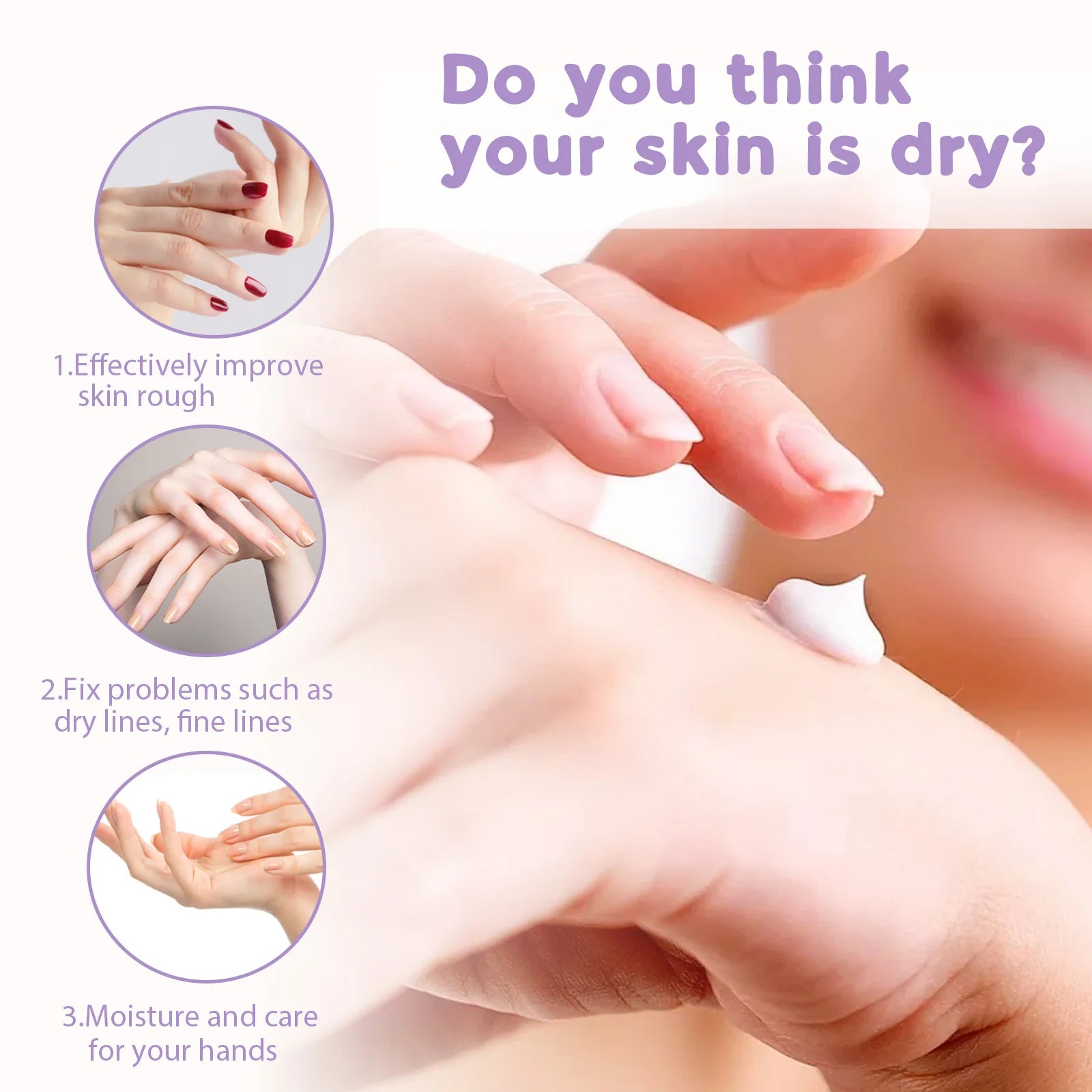 Hydrating Niacinamide Hand Mask - Deep Moisturizer for Dry Rough Hands, Long-Lasting Brightening & Smoothing Hand Care