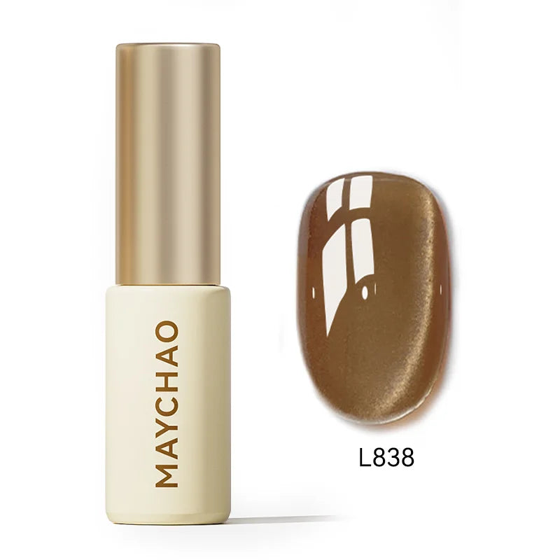 MAYCHAO 5ML Gel Nail Polish 9D Laser Diamond Glitter Cat Eye Gel Semi-Permanent Soak Off UV LED Gel Nail Manicure Tools Nail Art