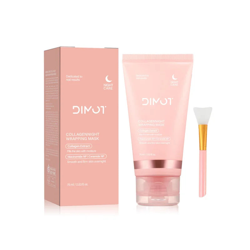 Overnight Collagen Firming Mask 75ml - Deep Moisturizing Pulling Formula for Smooth, Radiant Skin by Morning Wake-Up Glow.