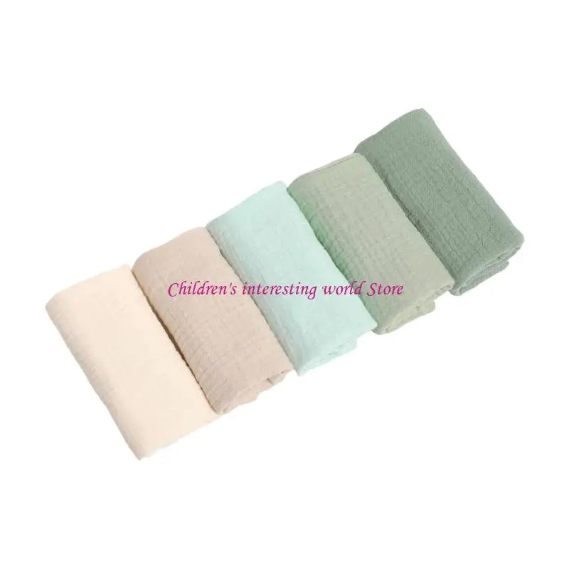 5Pcs Baby Wipes Cloths Handkerchief Square Drool Bibs Washcloths Nursing Towel Baby Wipe Breathable Face Towel for Baby 425F