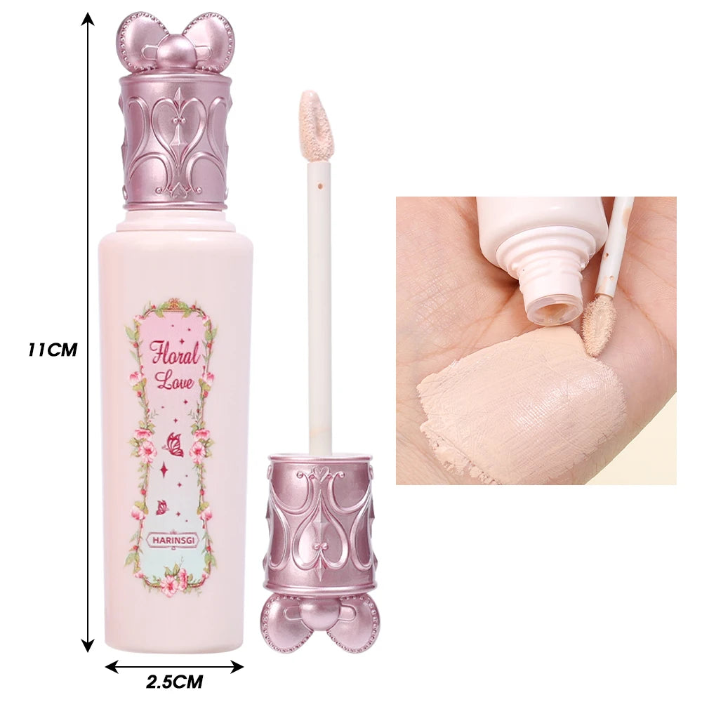 Pink Liquid Concealer Stick Moisturizing Waterproof Brightening Concealer Cream Lasting Cover Acne Spot Dark Circles Face Makeup