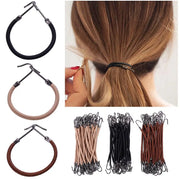 1/5/10pcs Casual Elastic Clips Bows Girls Women Bands Gum With Hooks Ponytail Holder Bungee Hair Thick Hair Accessories Headwear