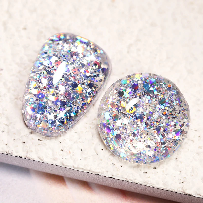LILYCUTE Silver Glitter Gel Nail Polish Colorful Shining Sequins Semi Permanent Soak Off Need Base Top Coat Nail Art Gel Varnish