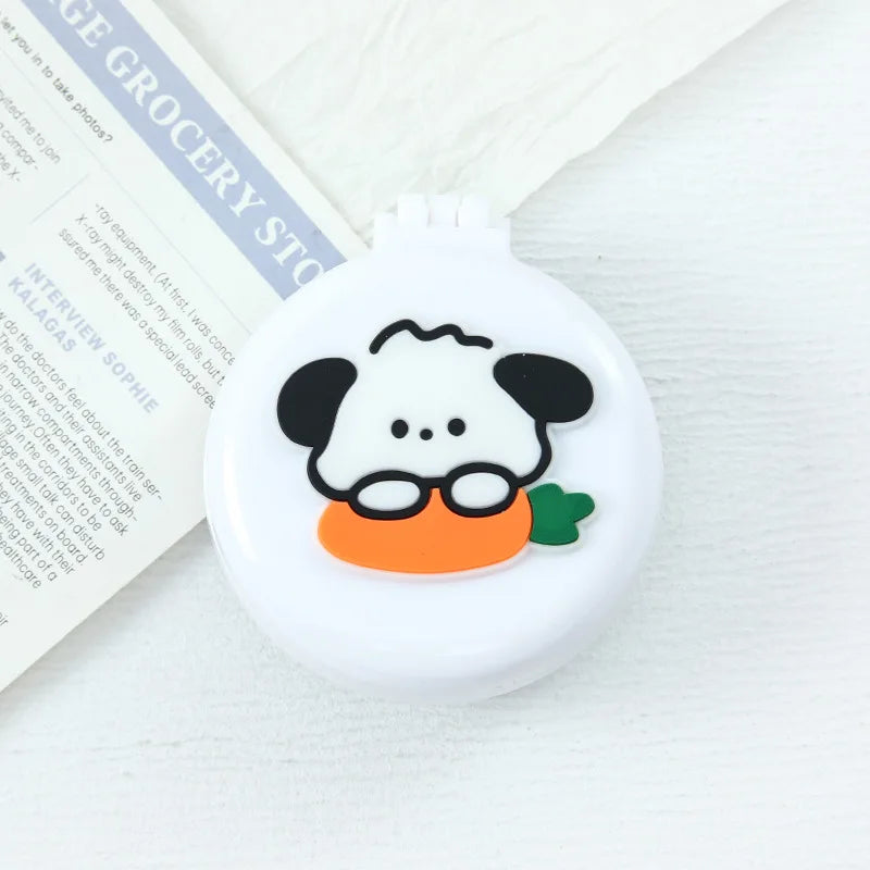 Girls Cute Kawaii Animal Fruit Portable Comb with Mirror Princess Air Cushion Massage Makeup Hair Brush for Baby Kids Stuff