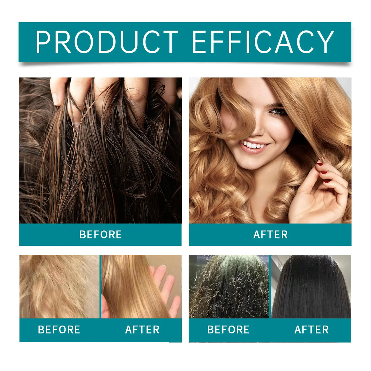 Organic Rosemary Hair Care Set Shampoo&Conditioner&Serum Nourish Strengthen Hair Roots Improve Dry Frizzy Hair Smooth Treatment