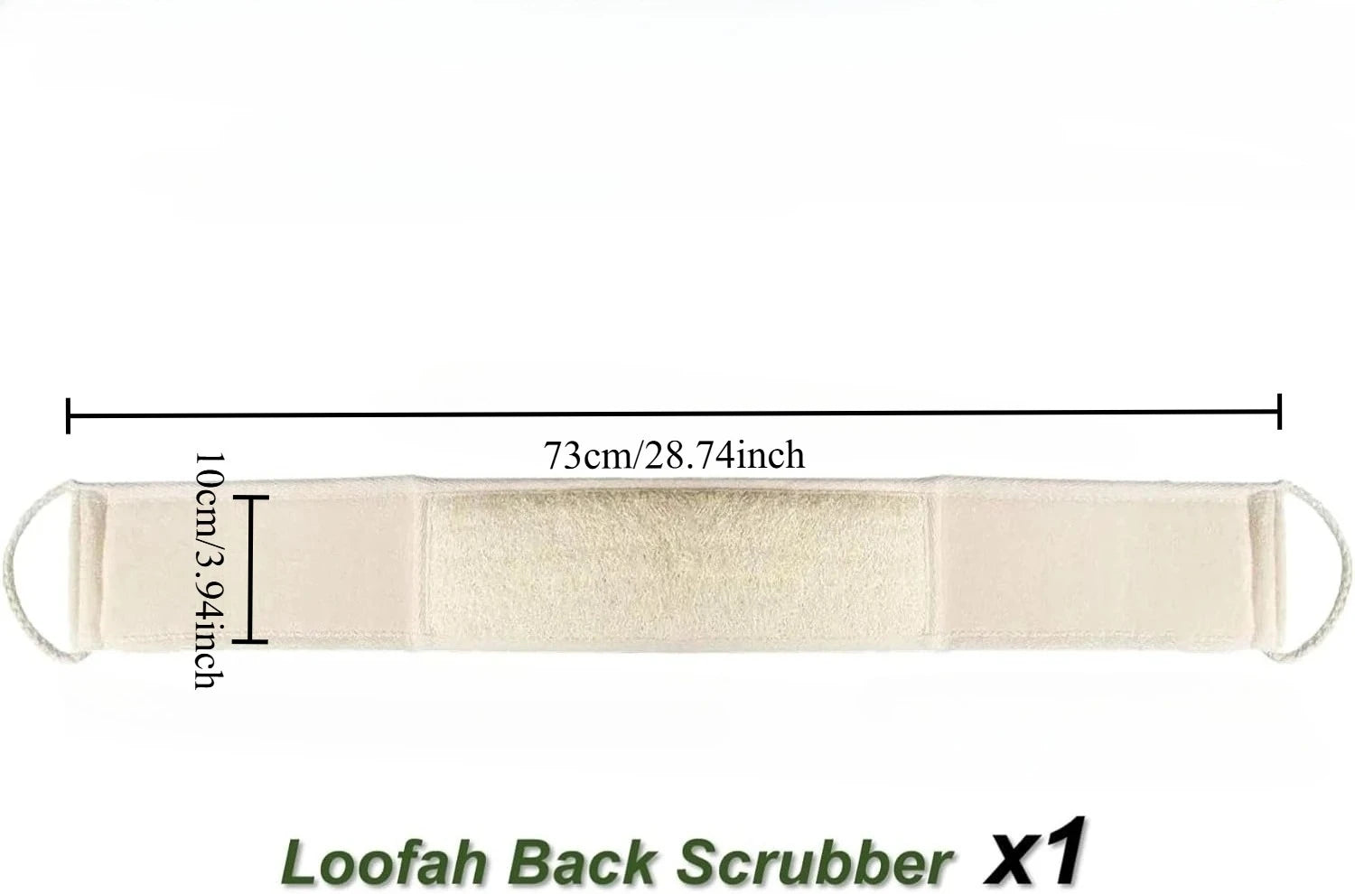 Loofah Sponge for Bathing, Long Strip for Back Scrubbing