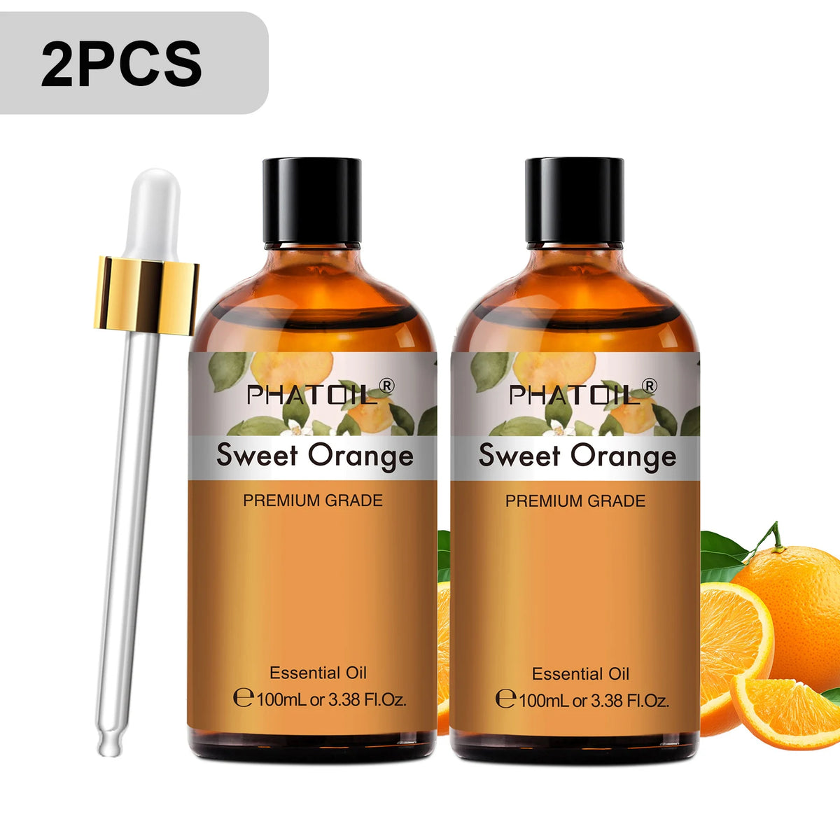 PHATOIL 100ml Premium Essential Oil Sandalwood Lavender Eucalyptus Peppermint Lemongrass Vanilla Aromatherapy Essential Oils