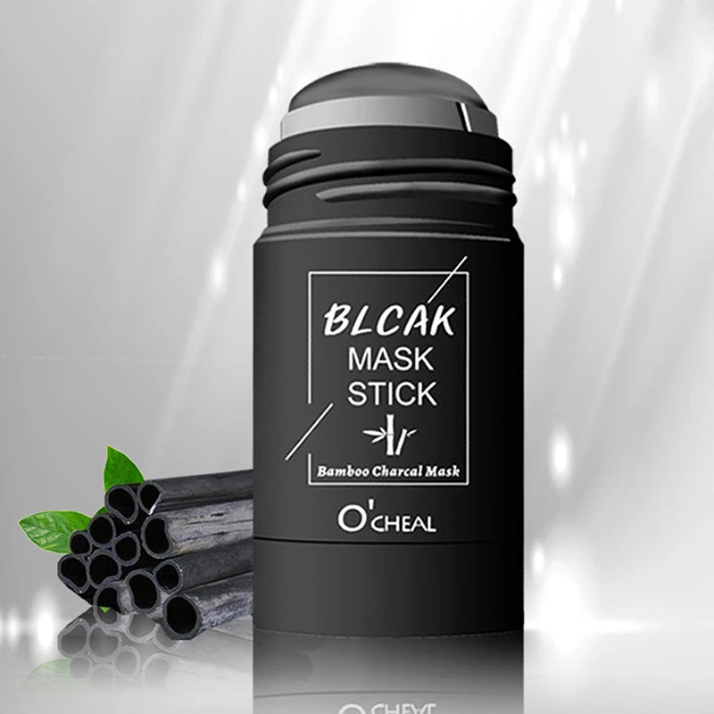 Ocheal Mask Green Tea Bamboo Charcoal Solid Facial Mask Cleansing Stick Deep Cleansing Pores, Removes Blackheads, Controls Oil, Moisturizes and Hydrates, Smear-On Mud Mask for Men and Women