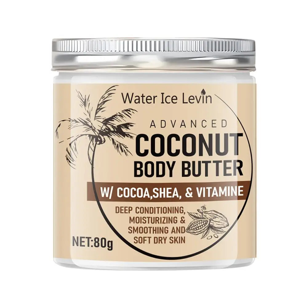 80g Coconut Firming Body Lotion Cocoa Shea VitaminE Advanced Coconut Body Butter Deep Conditioning Moisturizing Smoothing lotion