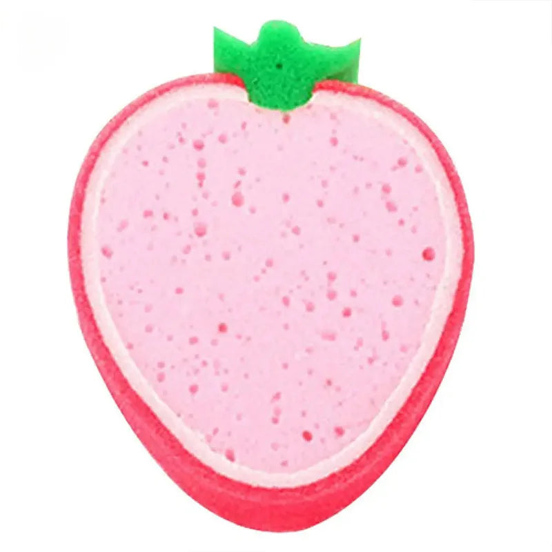 1/4pcs Cute Fruit Shaped Bath Sponge For Body Cleaning Lovely Baby Body Sponges Scrubbers Shower Sponge For Children Kids