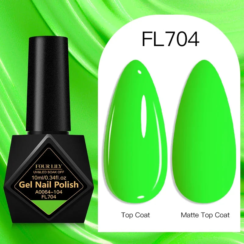 10ml Gel Nail Polish 162 Colors Nail Supplies Vernis Semi Permanent Nail Art Manicure Soak Off LED UV Gel Nail Varnishes Summer