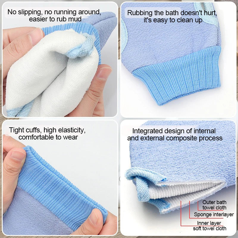 Shower Exfoliating Gloves Peeling Mitten Bath Towel Northeast Dead Skin Scrubber Body Peeling Korean Pad Exfoliating Glove Scrub