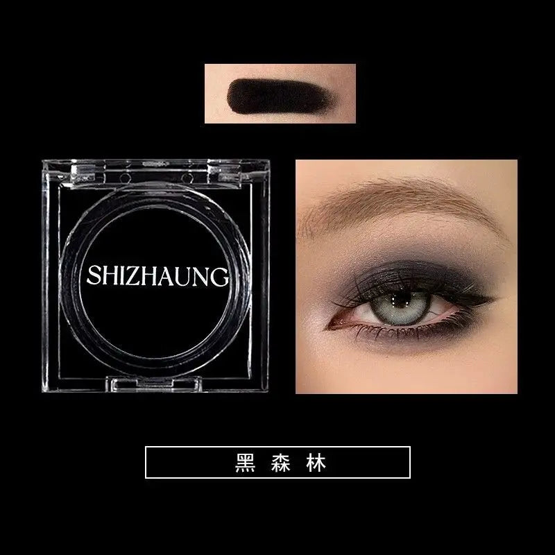Monochrome Eyeshadow, Matte Color, High Saturation, High Color Rendering, White Fine Glitter, High-gloss Eye Makeup, Chameleon