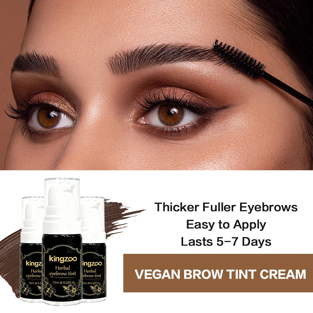 Waterproof Henna Brow Tint Set Long Lasting Smudge Proof Eyebrow Dye DIY Home Use Brow Enhancing & Lamination Kit