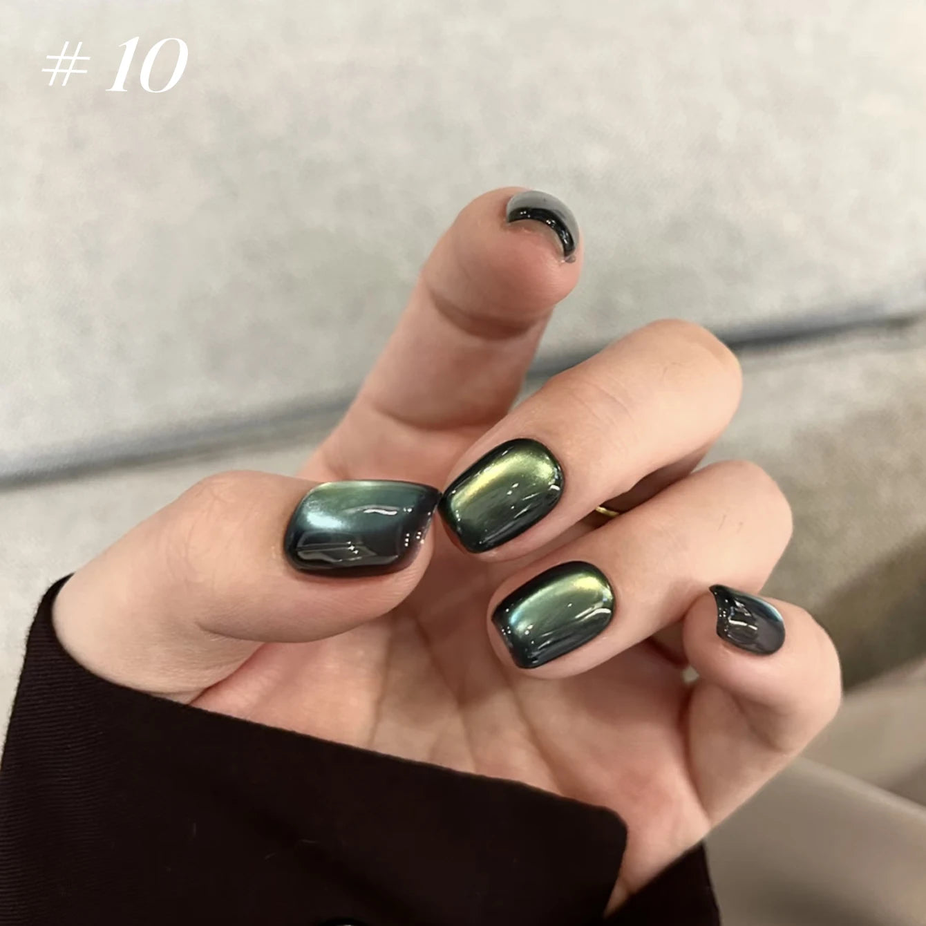 MIANEL 12ml Green Cat Magnetic Gel Nail Polish Spider Lily Varnish Soak Of UV Light Nails Nail Salon Winter Nails 1-21pcs