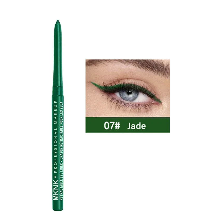 Auto Rotating Eyeliner Gel Pencil &Lip Liner,Easy to Color High Pigment Eye Makeup Pen,Waterproof Long Smudge Resistant Cosmetic