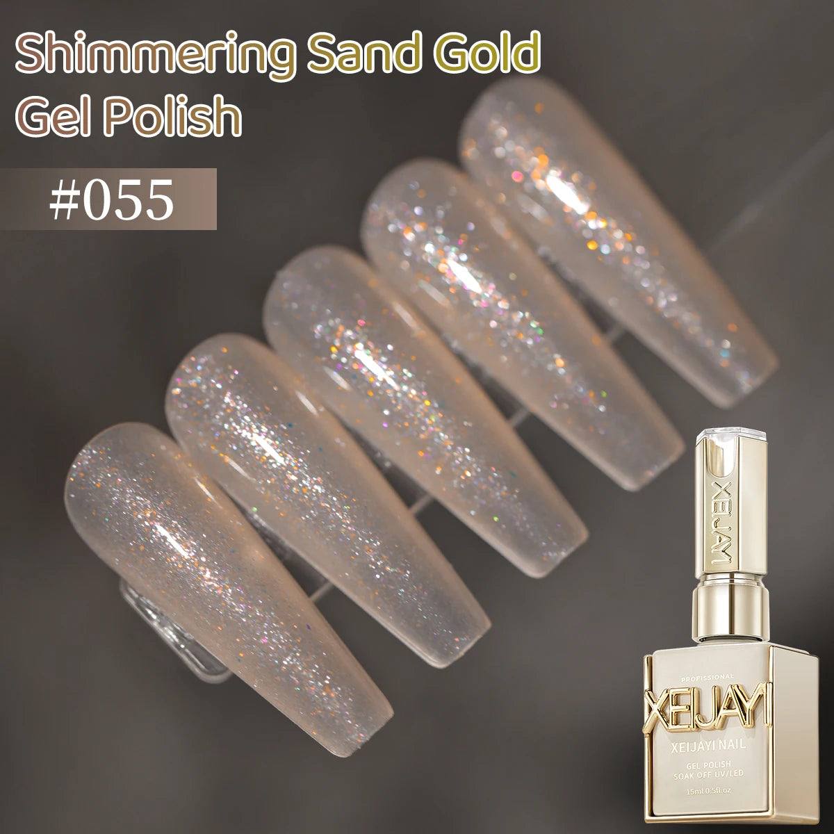 1pc 15ml Pale Yellow Gel Nail Polish Starter Pure Soak Off No Wipe Nail Gel Polish Suitable For All Seasons