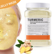 Jelly Mask Powder for Facials Pro, Turmeric Controlling Oil Deep Cleansing Blackheads Removal Peel Off Gel Face Mask Skin Care
