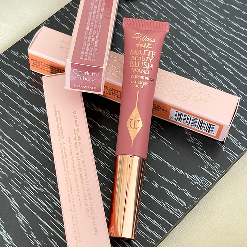 2026 CT Lip Gloss Collagen Lipstick Hydrating Soft Fluffy Head Blush Highlighter Concealer Eyeshadow Palette Fine Powder Texture