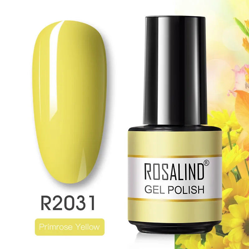 ROSALIND Gel Nail Polish Matte Base Top Coat For Soak Off Gel Polish UV LED Gel Semi Permanent Varnishes Design Nail Art